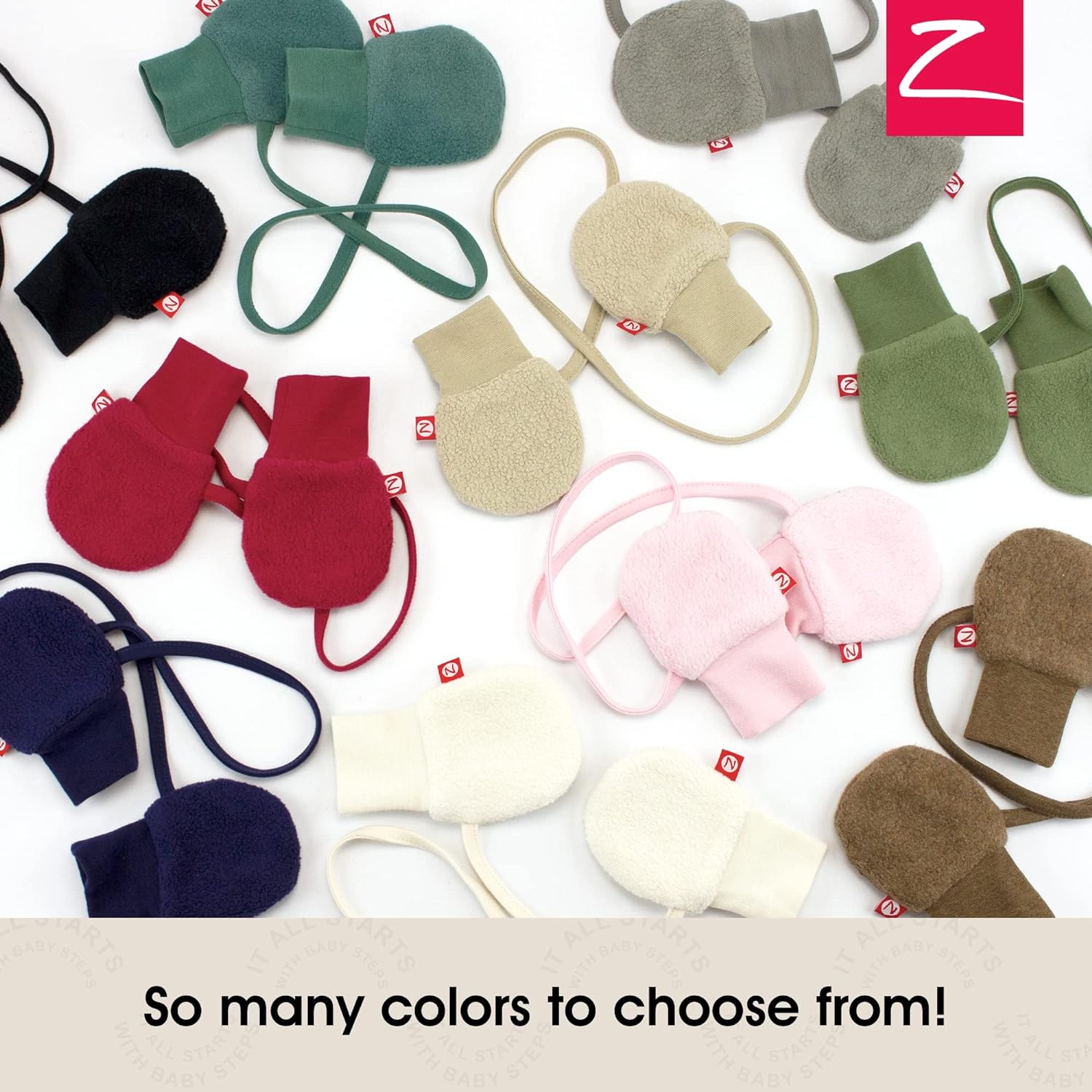 Zutano Baby Boys' Fleece Mittens - Image 5